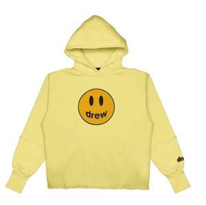 Genuine drew house sweatshirt distressed yellow